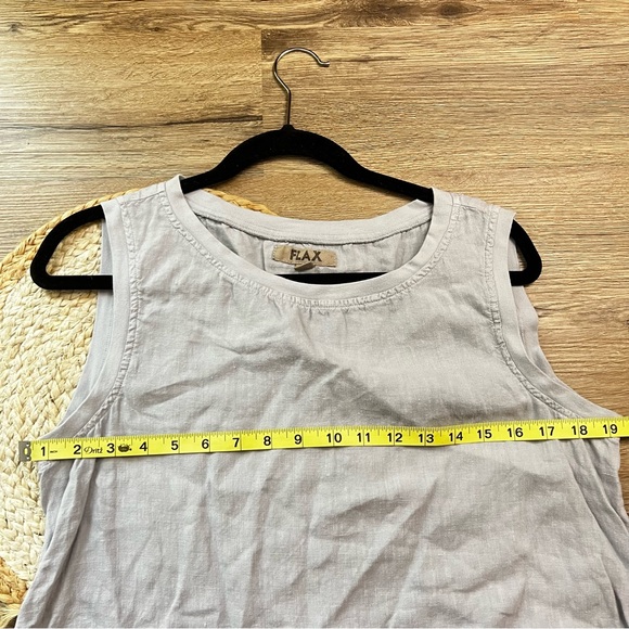 FLAX Tunic Linen Short Dress - Picture 7 of 8